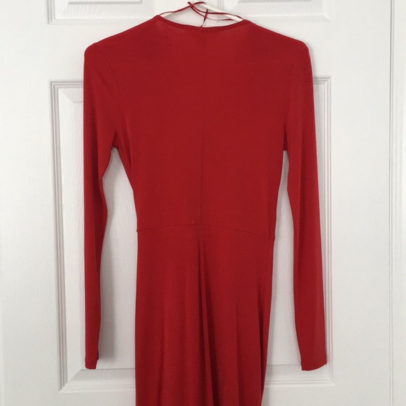 Michael Kors Sexy Red Wrap Dress - Picture 5 of 7